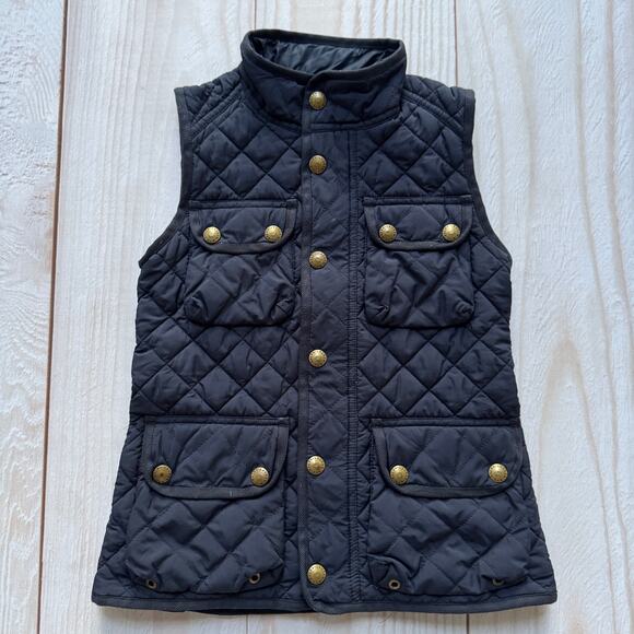 Polo Ralph Lauren Quilted Insulation Vest Girls Small (7) Full Zip Snap Pockets - Picture 1 of 7